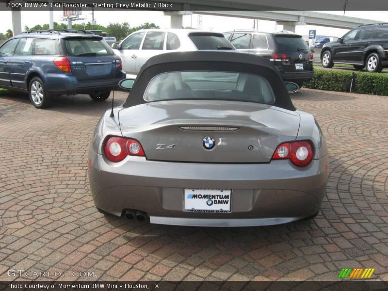 Sterling Grey Metallic / Black 2005 BMW Z4 3.0i Roadster