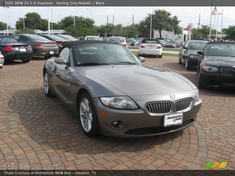 Sterling Grey Metallic / Black 2005 BMW Z4 3.0i Roadster