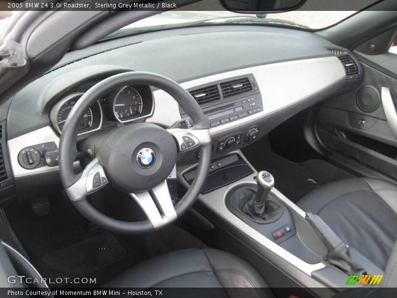 Sterling Grey Metallic / Black 2005 BMW Z4 3.0i Roadster