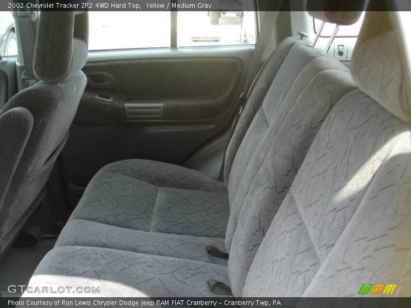 Yellow / Medium Gray 2002 Chevrolet Tracker ZR2 4WD Hard Top