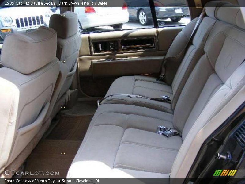 Dark Brown Metallic / Beige 1989 Cadillac DeVille Sedan