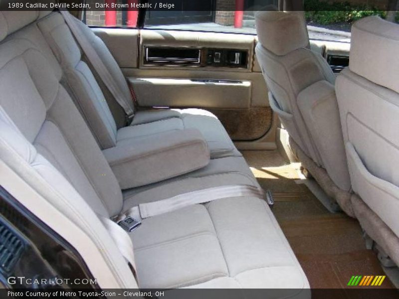 Dark Brown Metallic / Beige 1989 Cadillac DeVille Sedan