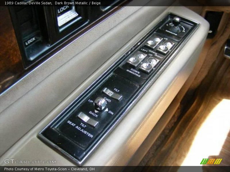 Dark Brown Metallic / Beige 1989 Cadillac DeVille Sedan