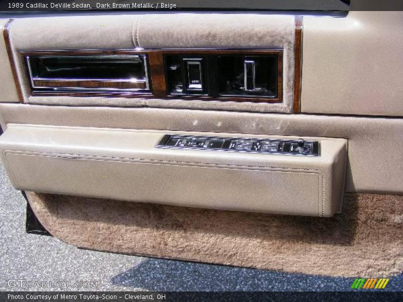 Dark Brown Metallic / Beige 1989 Cadillac DeVille Sedan