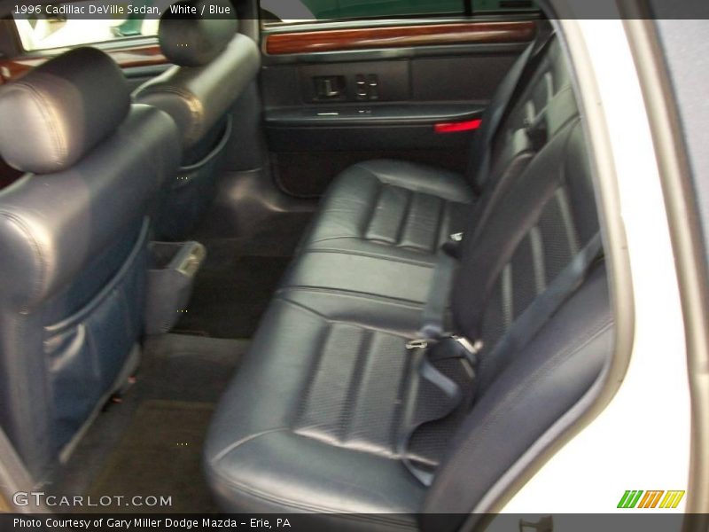 White / Blue 1996 Cadillac DeVille Sedan