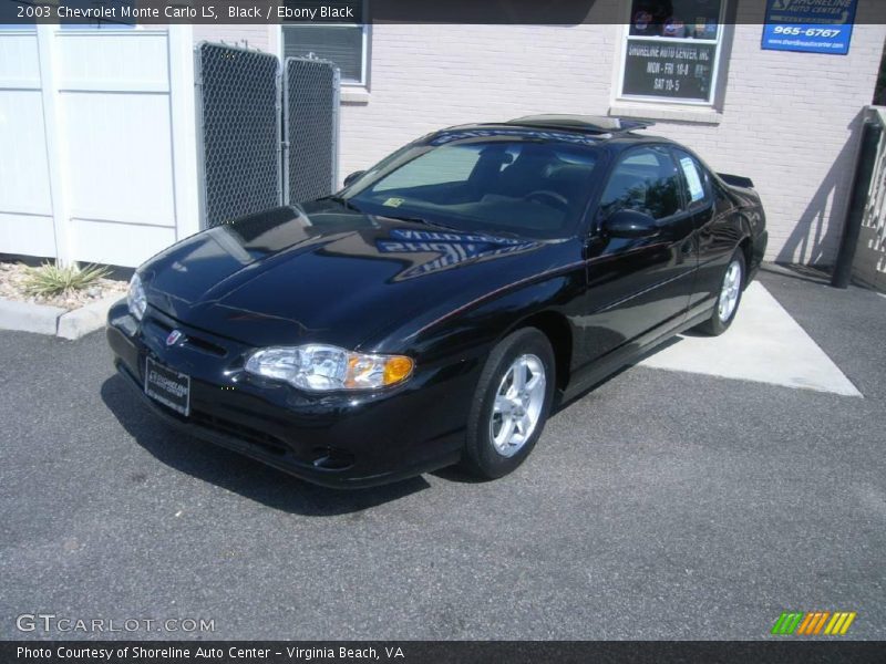 Black / Ebony Black 2003 Chevrolet Monte Carlo LS