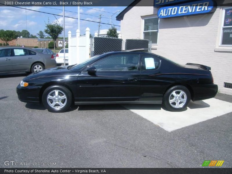 Black / Ebony Black 2003 Chevrolet Monte Carlo LS