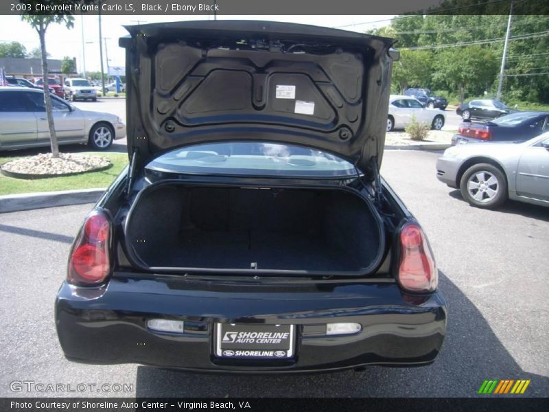 Black / Ebony Black 2003 Chevrolet Monte Carlo LS
