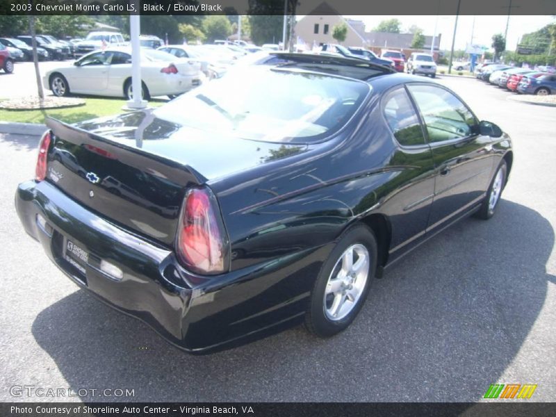Black / Ebony Black 2003 Chevrolet Monte Carlo LS