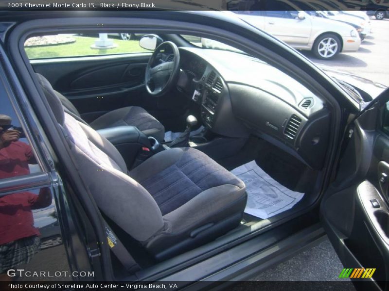 Black / Ebony Black 2003 Chevrolet Monte Carlo LS