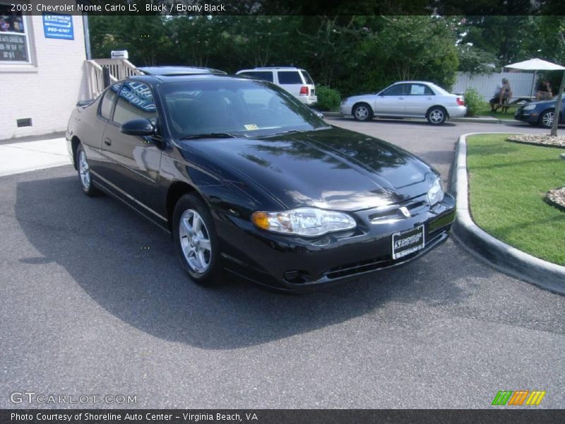 Black / Ebony Black 2003 Chevrolet Monte Carlo LS