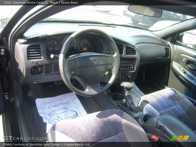 Black / Ebony Black 2003 Chevrolet Monte Carlo LS
