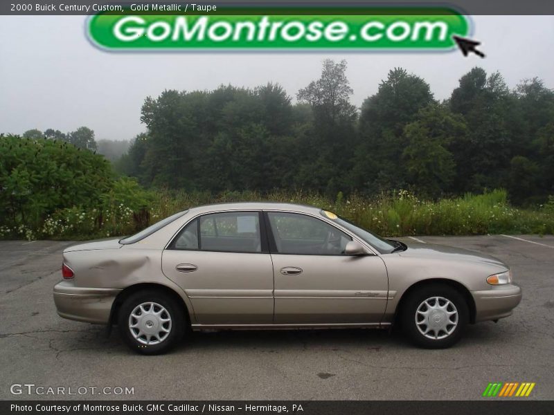 Gold Metallic / Taupe 2000 Buick Century Custom