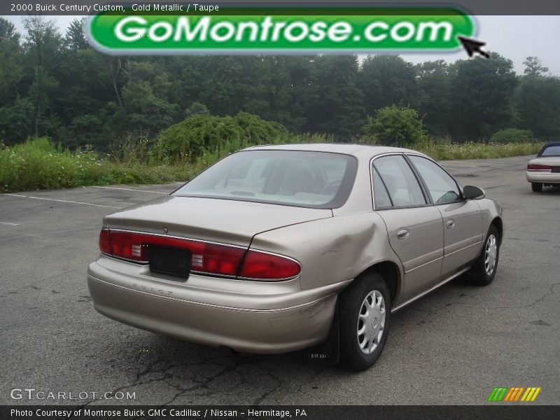 Gold Metallic / Taupe 2000 Buick Century Custom