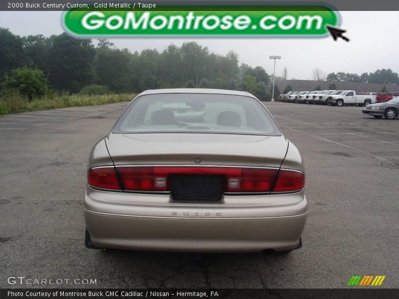 Gold Metallic / Taupe 2000 Buick Century Custom