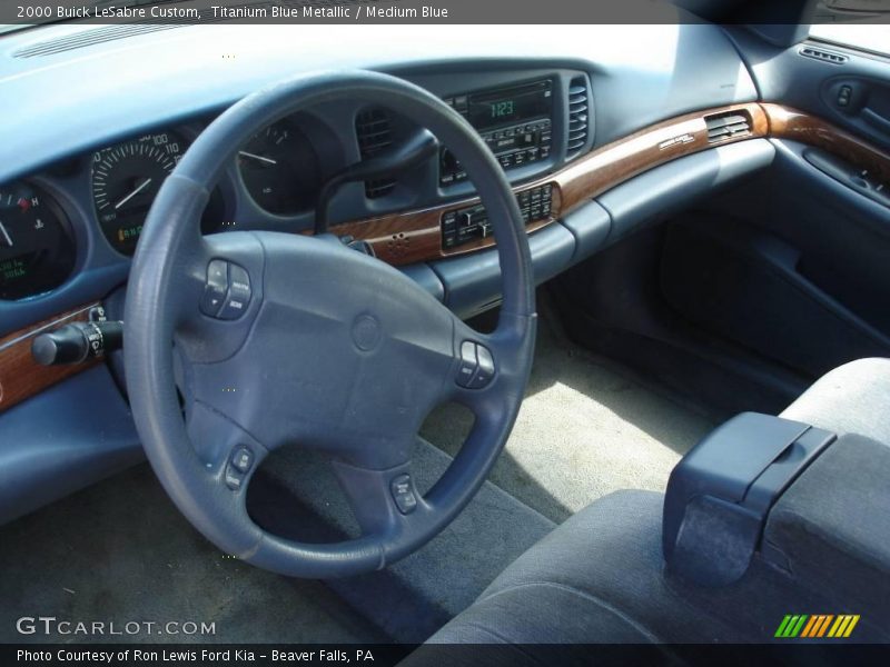 Titanium Blue Metallic / Medium Blue 2000 Buick LeSabre Custom