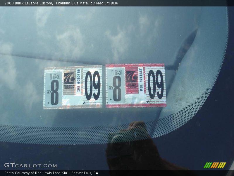 Titanium Blue Metallic / Medium Blue 2000 Buick LeSabre Custom