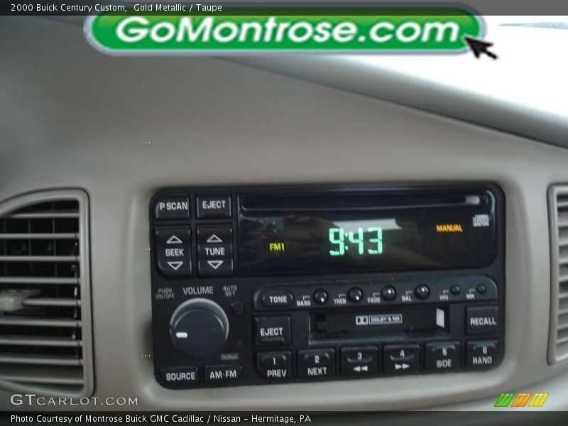 Gold Metallic / Taupe 2000 Buick Century Custom