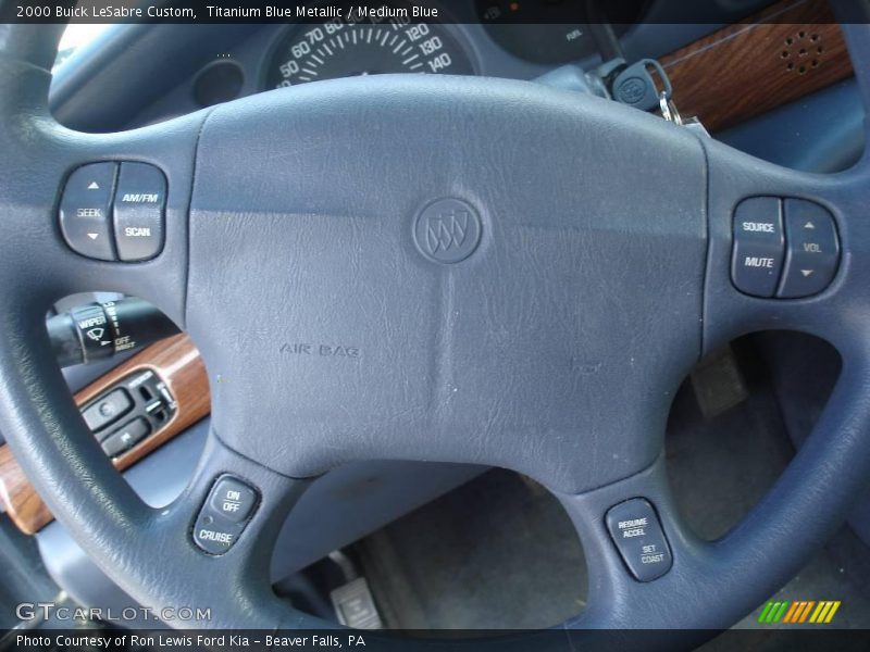 Titanium Blue Metallic / Medium Blue 2000 Buick LeSabre Custom