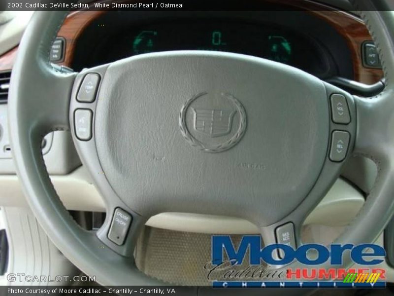 White Diamond Pearl / Oatmeal 2002 Cadillac DeVille Sedan