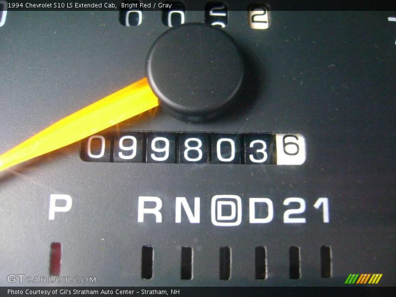 Bright Red / Gray 1994 Chevrolet S10 LS Extended Cab