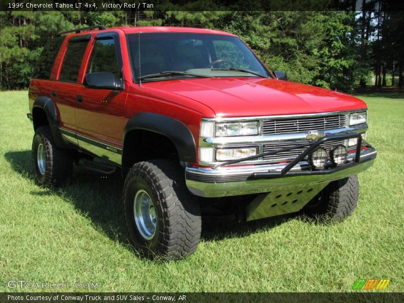 Victory Red / Tan 1996 Chevrolet Tahoe LT 4x4