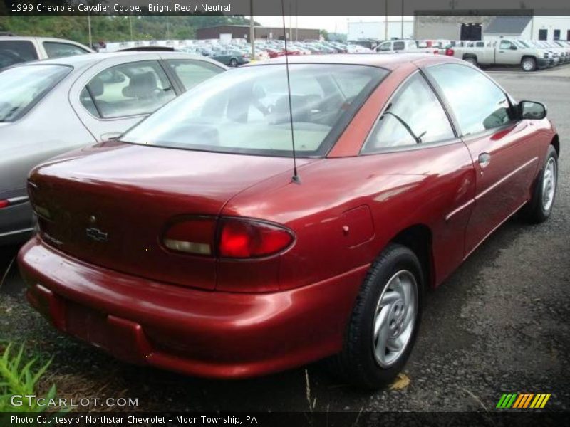 Bright Red / Neutral 1999 Chevrolet Cavalier Coupe
