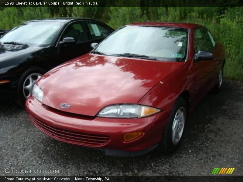 Bright Red / Neutral 1999 Chevrolet Cavalier Coupe