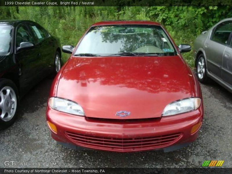 Bright Red / Neutral 1999 Chevrolet Cavalier Coupe