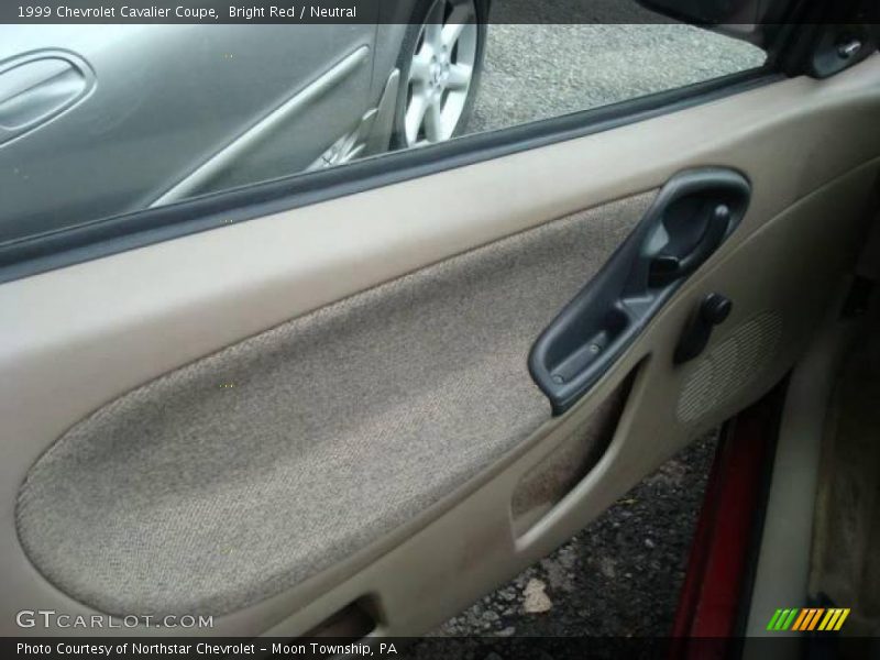 Bright Red / Neutral 1999 Chevrolet Cavalier Coupe