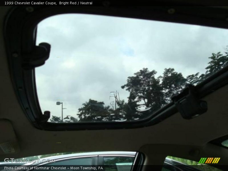 Bright Red / Neutral 1999 Chevrolet Cavalier Coupe
