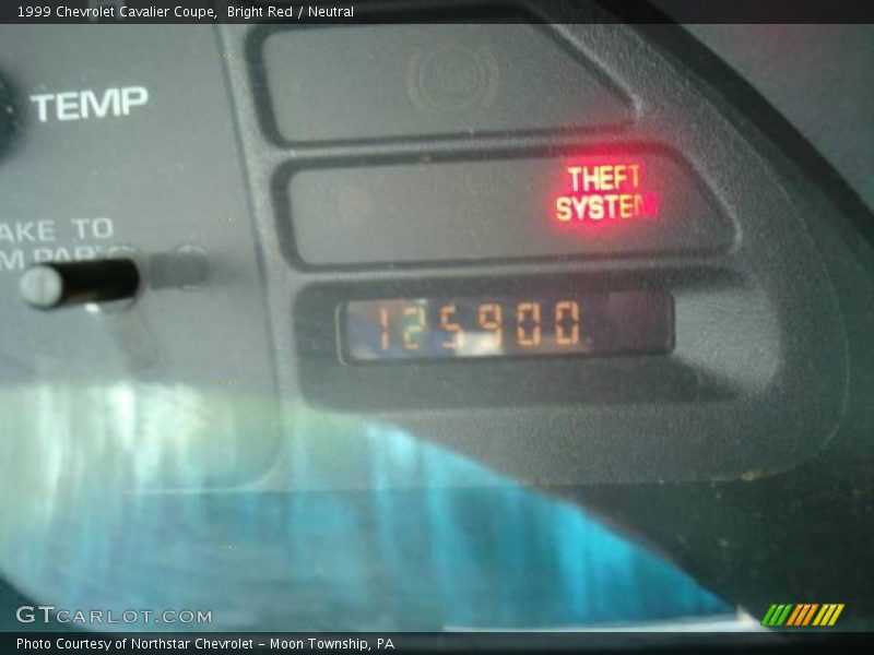 Bright Red / Neutral 1999 Chevrolet Cavalier Coupe