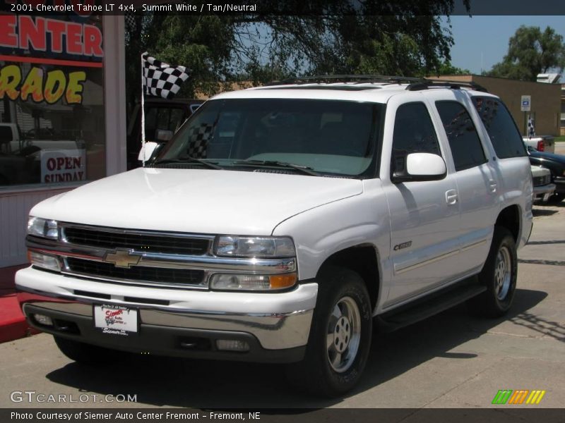 Summit White / Tan/Neutral 2001 Chevrolet Tahoe LT 4x4