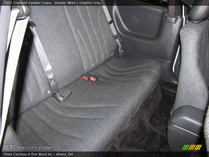 Olympic White / Graphite Gray 2003 Chevrolet Cavalier Coupe