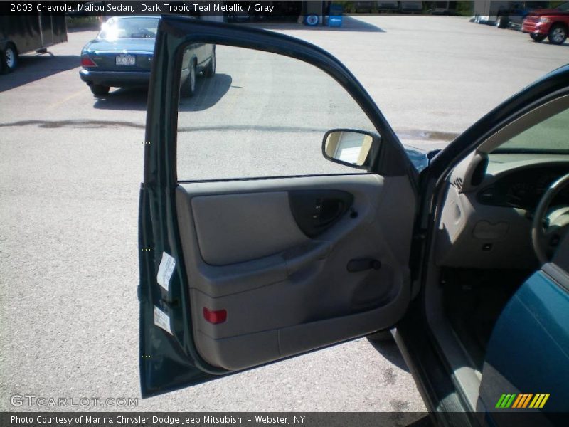 Dark Tropic Teal Metallic / Gray 2003 Chevrolet Malibu Sedan