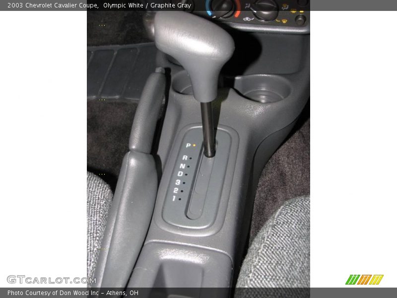 Olympic White / Graphite Gray 2003 Chevrolet Cavalier Coupe