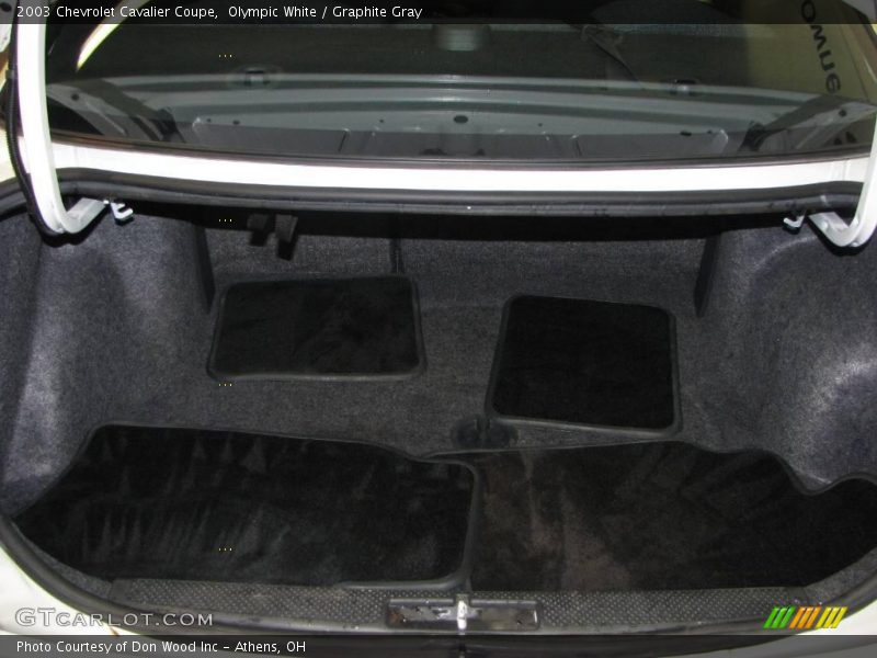 Olympic White / Graphite Gray 2003 Chevrolet Cavalier Coupe