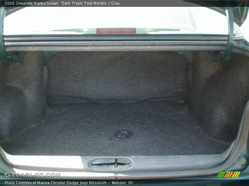 Dark Tropic Teal Metallic / Gray 2003 Chevrolet Malibu Sedan