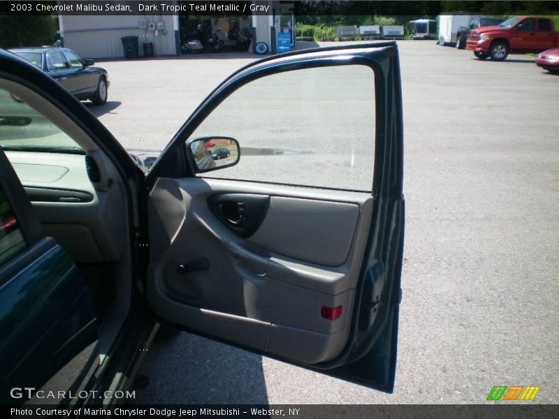 Dark Tropic Teal Metallic / Gray 2003 Chevrolet Malibu Sedan