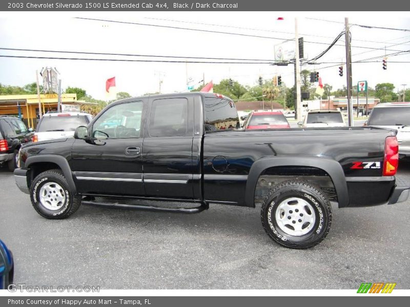 Black / Dark Charcoal 2003 Chevrolet Silverado 1500 LS Extended Cab 4x4