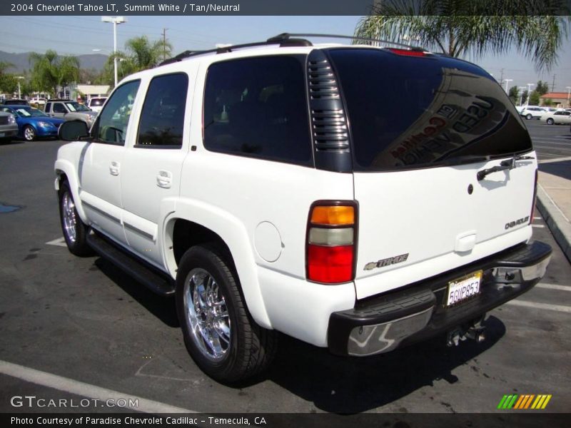 Summit White / Tan/Neutral 2004 Chevrolet Tahoe LT
