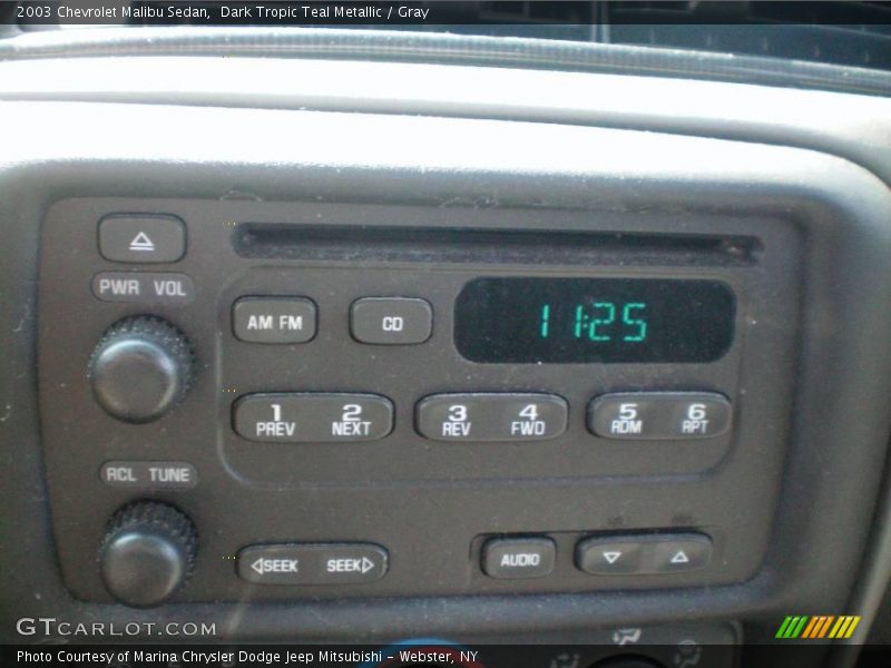 Dark Tropic Teal Metallic / Gray 2003 Chevrolet Malibu Sedan