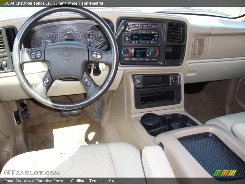 Summit White / Tan/Neutral 2004 Chevrolet Tahoe LT