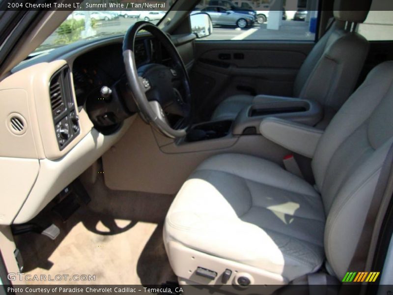 Summit White / Tan/Neutral 2004 Chevrolet Tahoe LT