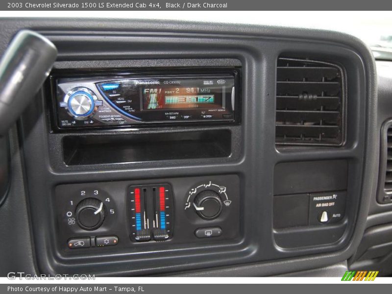 Black / Dark Charcoal 2003 Chevrolet Silverado 1500 LS Extended Cab 4x4