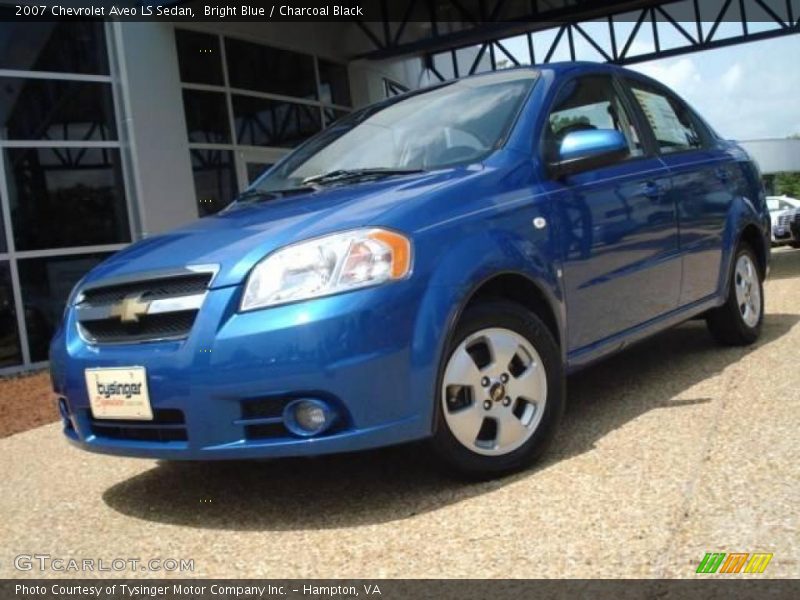 Bright Blue / Charcoal Black 2007 Chevrolet Aveo LS Sedan