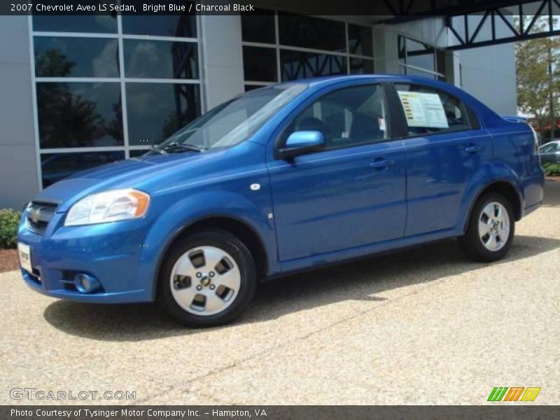 Bright Blue / Charcoal Black 2007 Chevrolet Aveo LS Sedan
