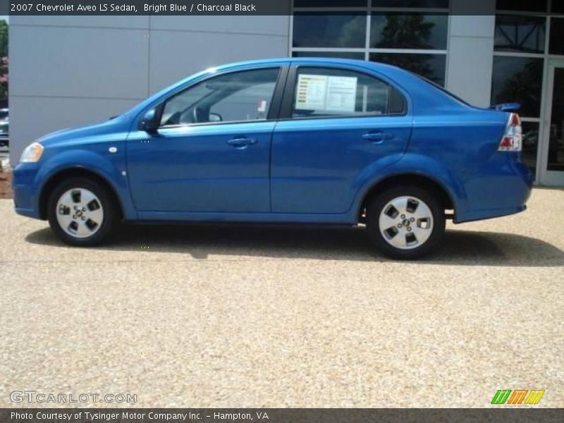 Bright Blue / Charcoal Black 2007 Chevrolet Aveo LS Sedan