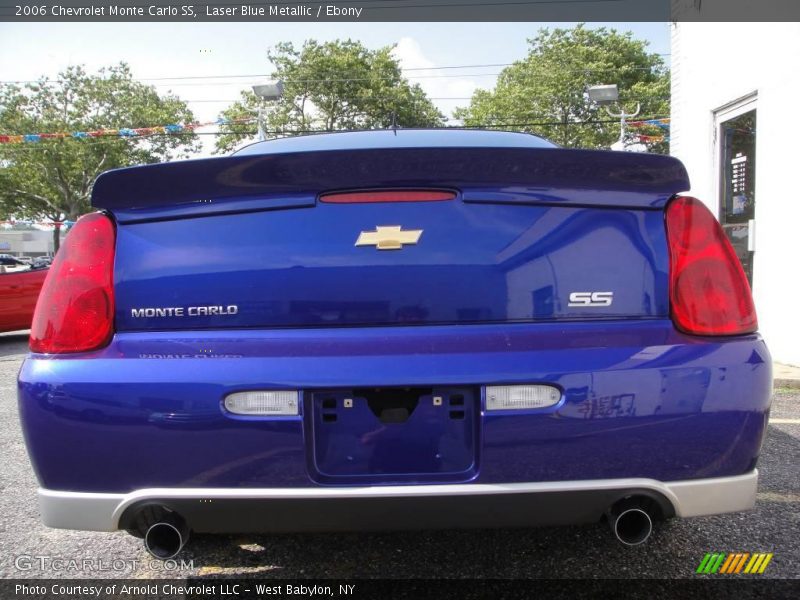 Laser Blue Metallic / Ebony 2006 Chevrolet Monte Carlo SS