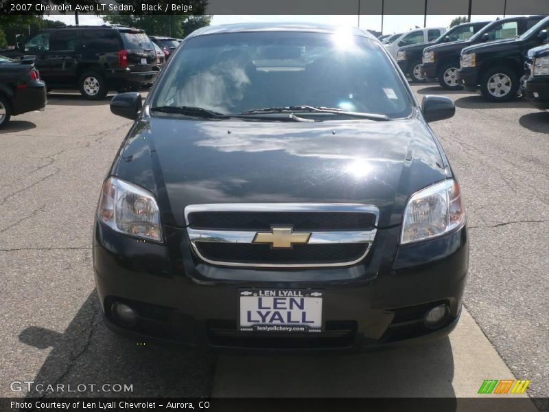 Black / Beige 2007 Chevrolet Aveo LT Sedan